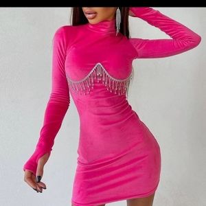 New velvet dress size M